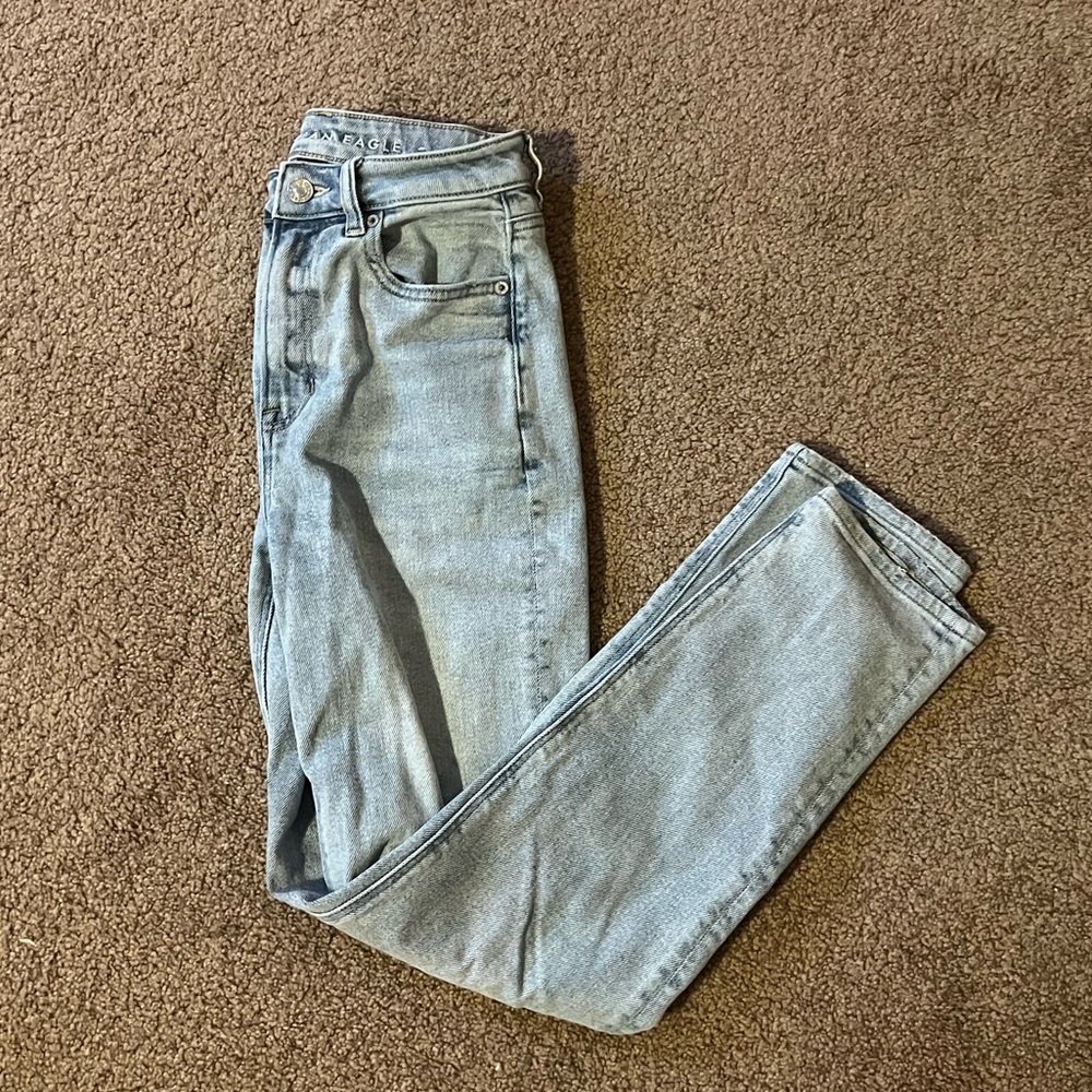 AE mom straight jeans